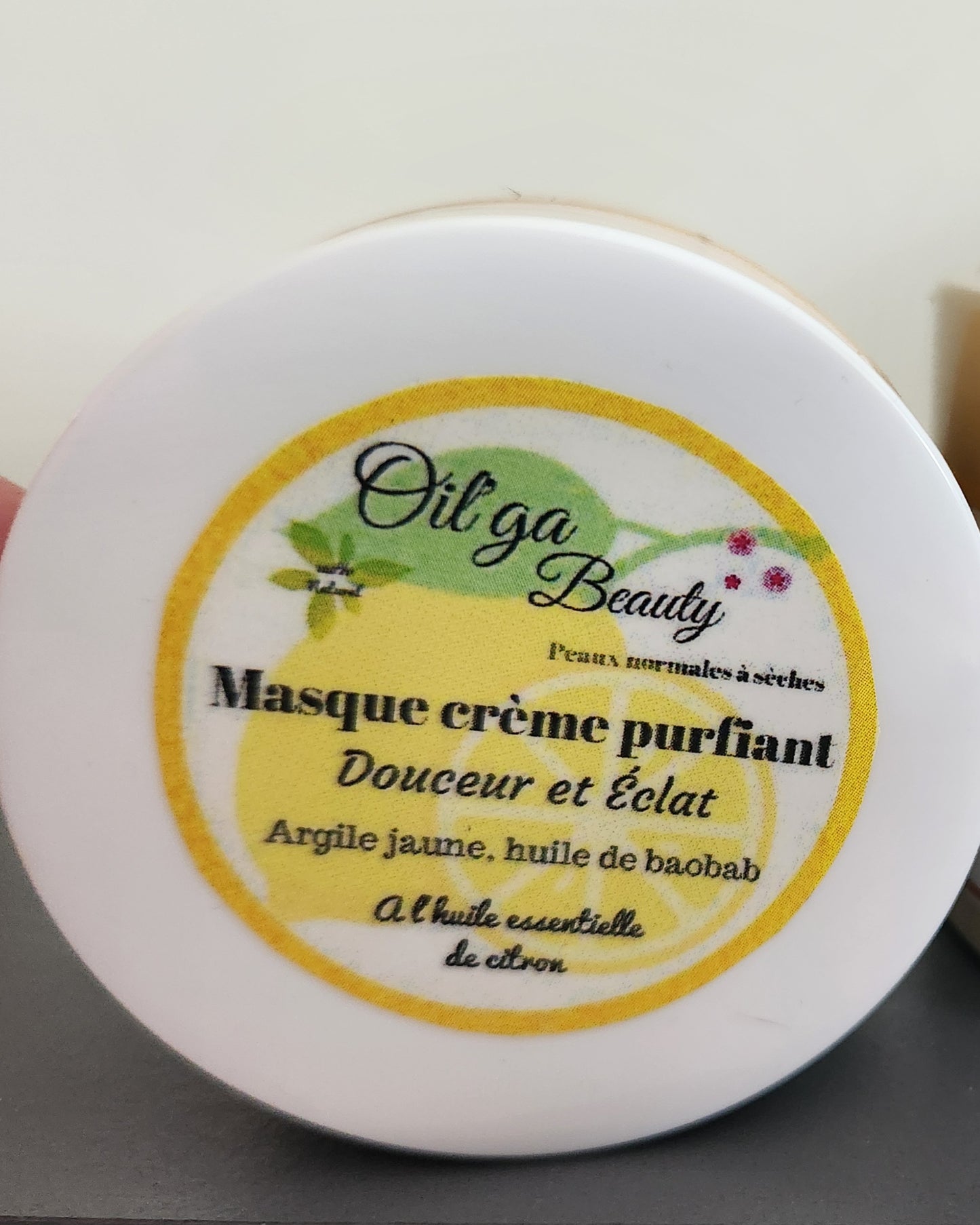 Masque crème visage éclat du teint
