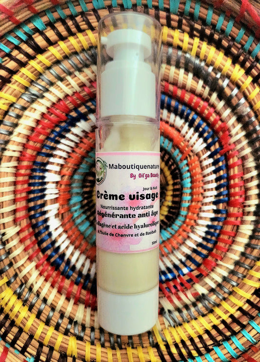 Crème visage anti-âge régénérante et repulpante