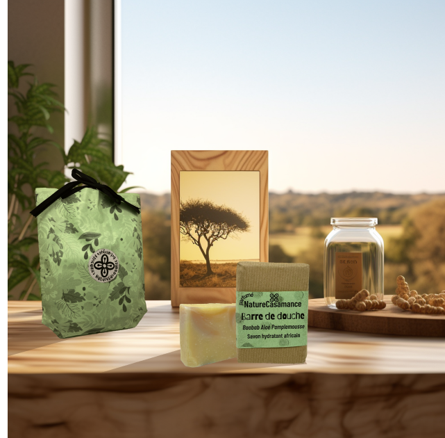 Savon vegan de douche huile Baobab, Pamplemousse