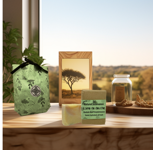 Savon vegan de douche huile Baobab, Pamplemousse