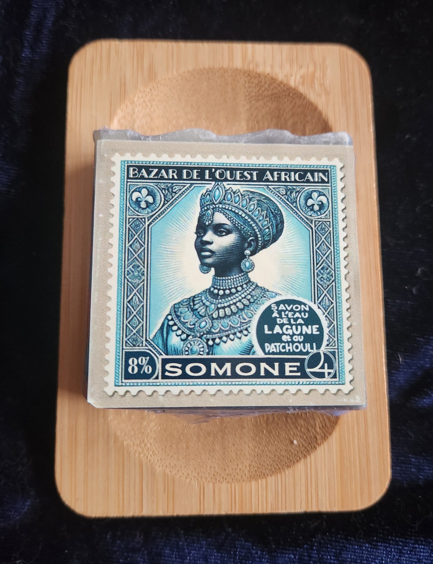 Savon artisanal Eau de la Lagune de la Somone et au Patchouli, Sénégal