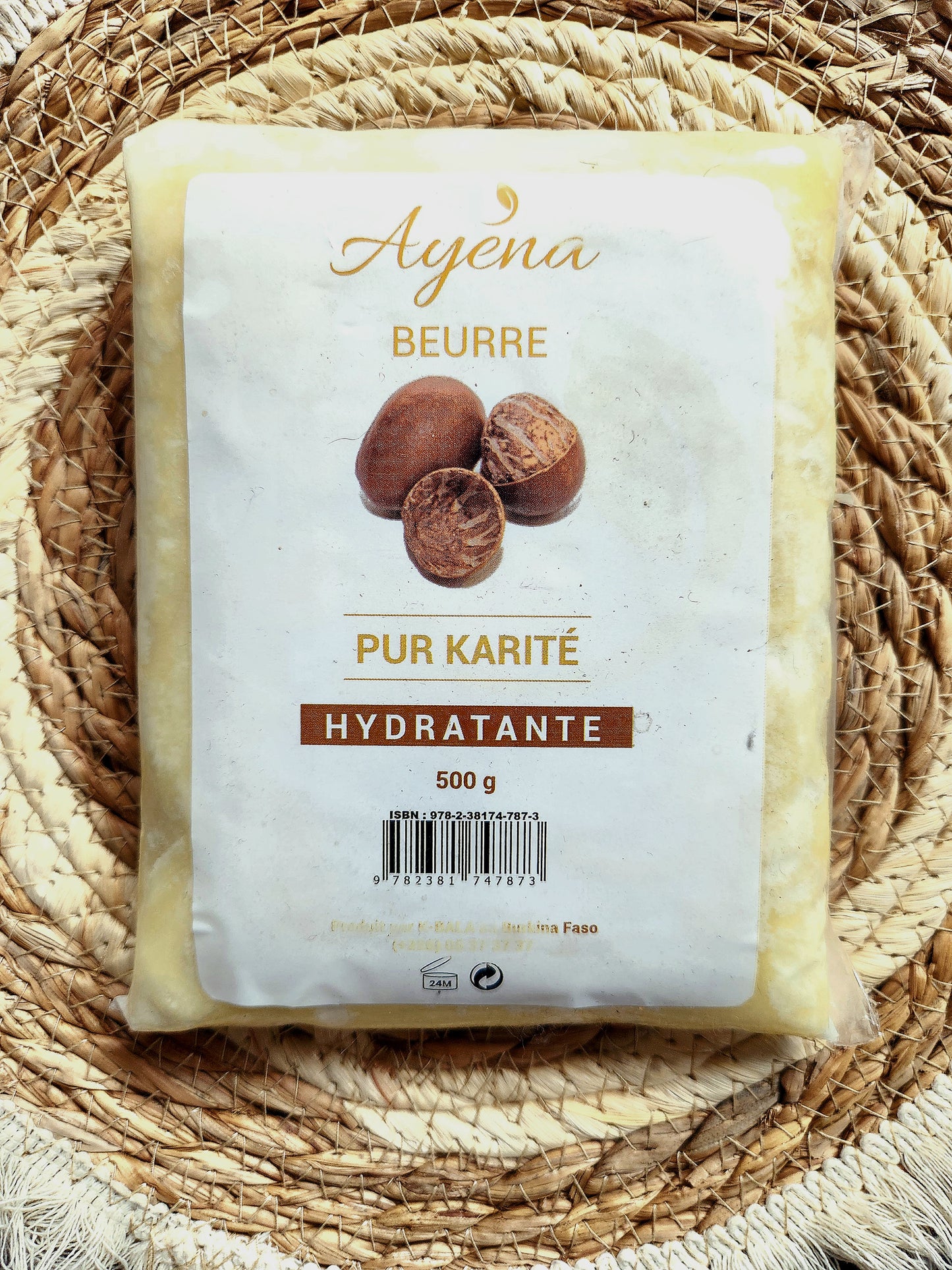 Sachet de Beurre de karité bio pur - 500g